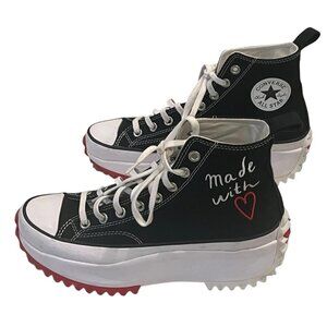 Converse All Star Valentines Day Made With Love Run Hi-Top Sneakers